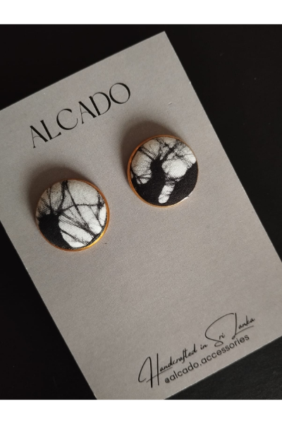 Batik Studs ALC#44 Onyx